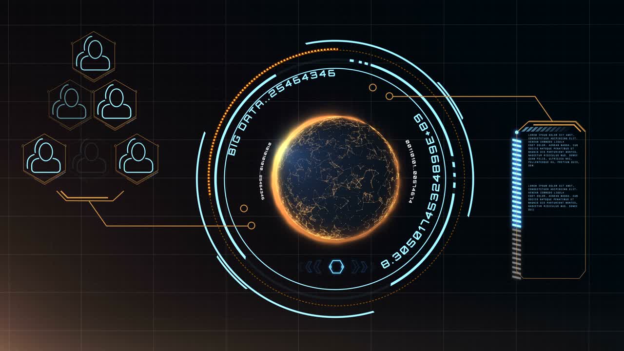 Digitally generated planet earth and global communication concept