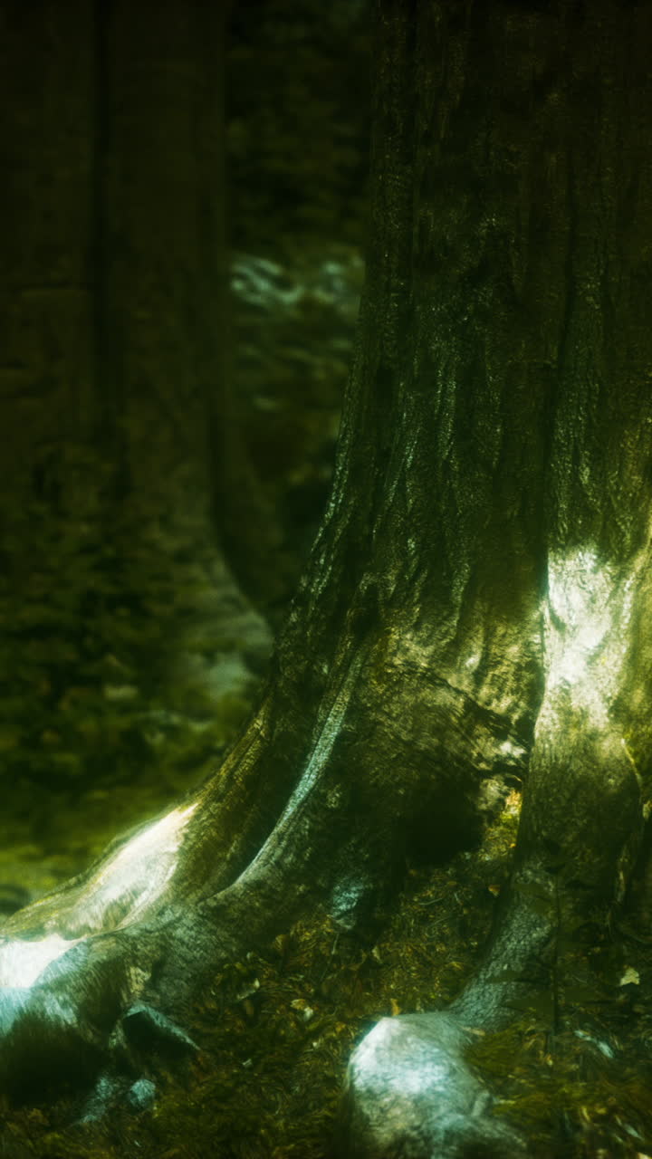 raíces de árboles forestales