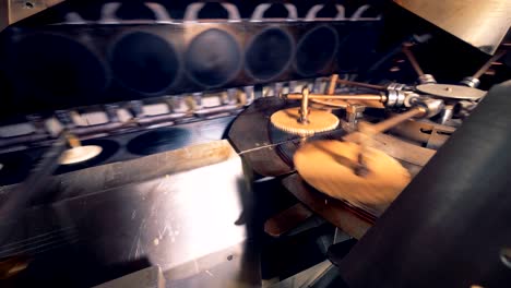 las capas de obleas se están produciendo y reubicando