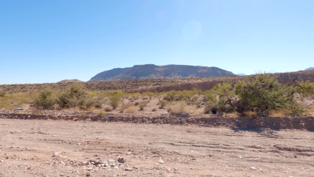 Going By A Desert Mountain