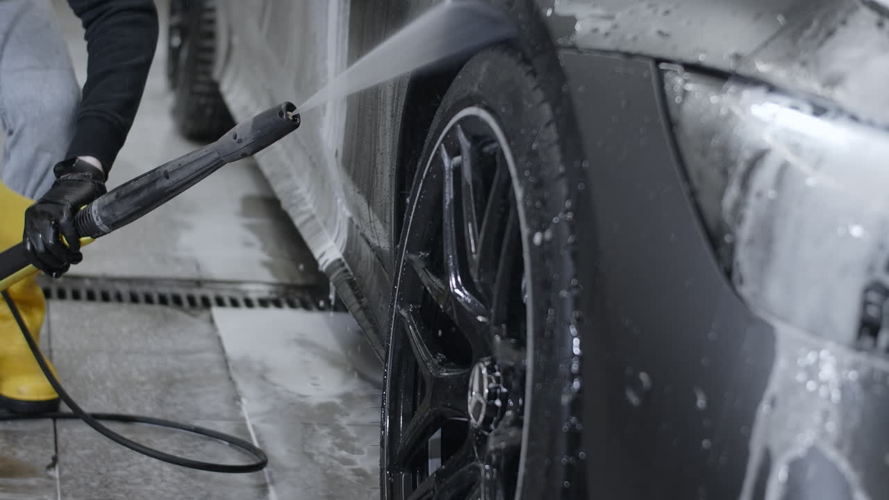 Car Wash Detailing in Progress