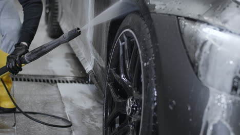 car wash detailing in progress