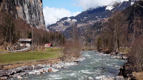 valley stream grindelwald bernese alps switzerland