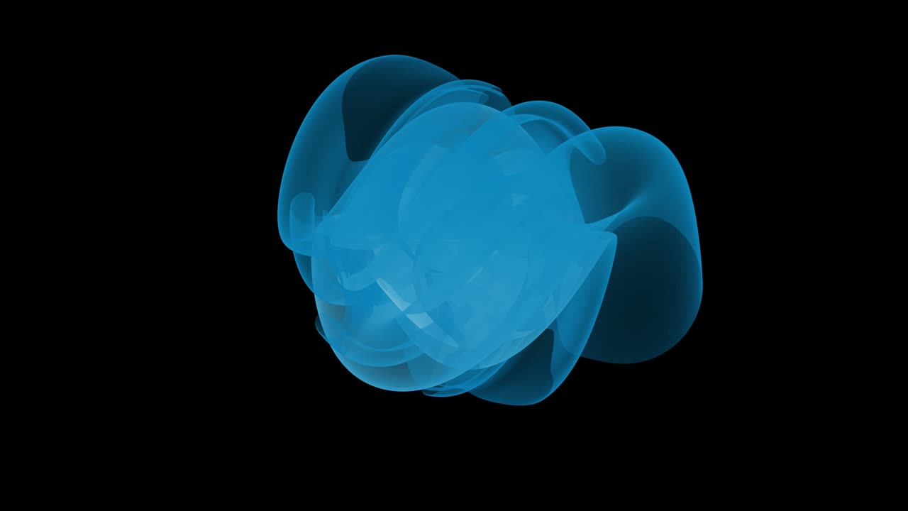 Abstract visualization of the birth of gas