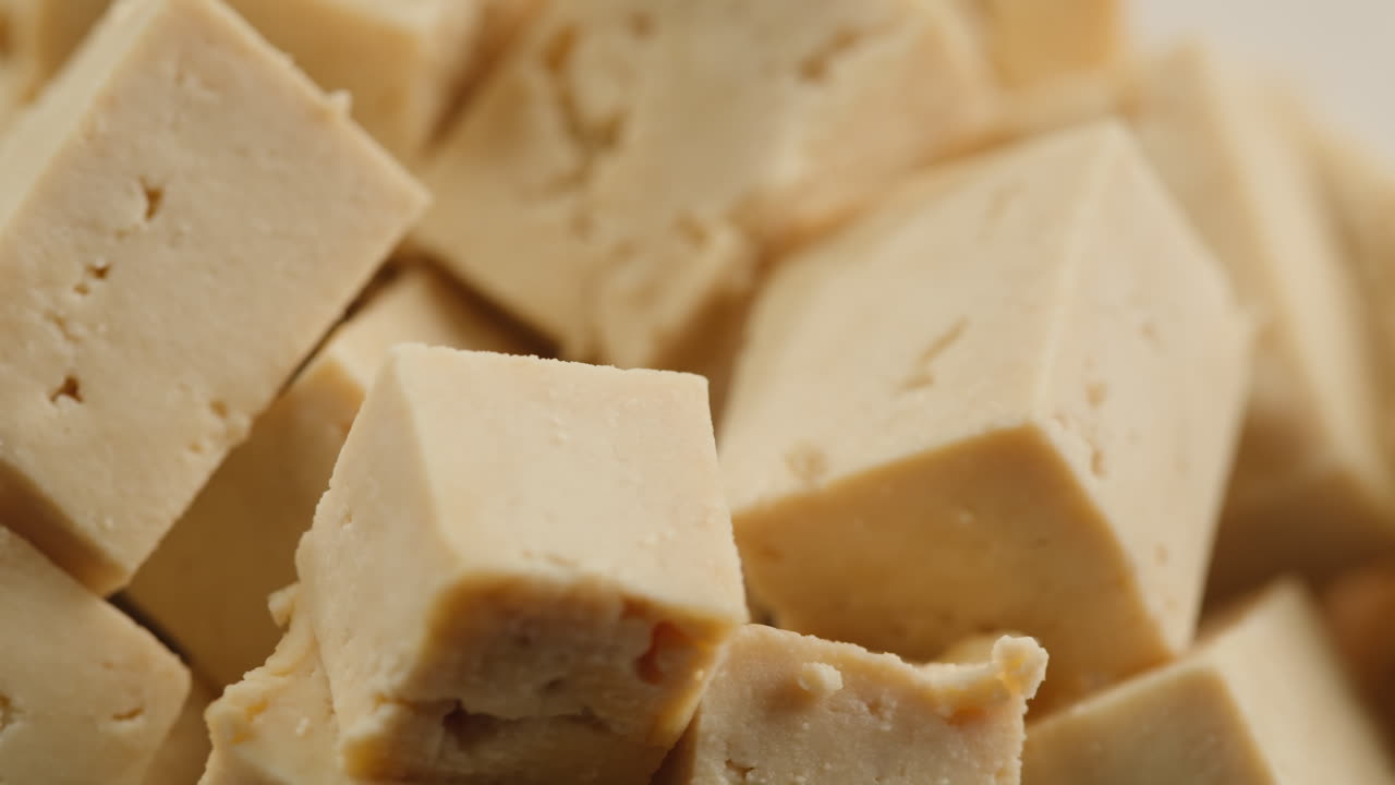 Close-up of Tofu Cubes