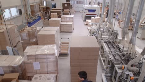 wood and cardboard manufacturing plant