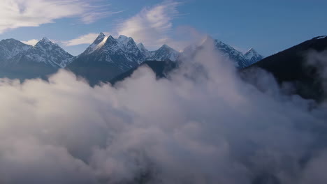misty mountain reflections