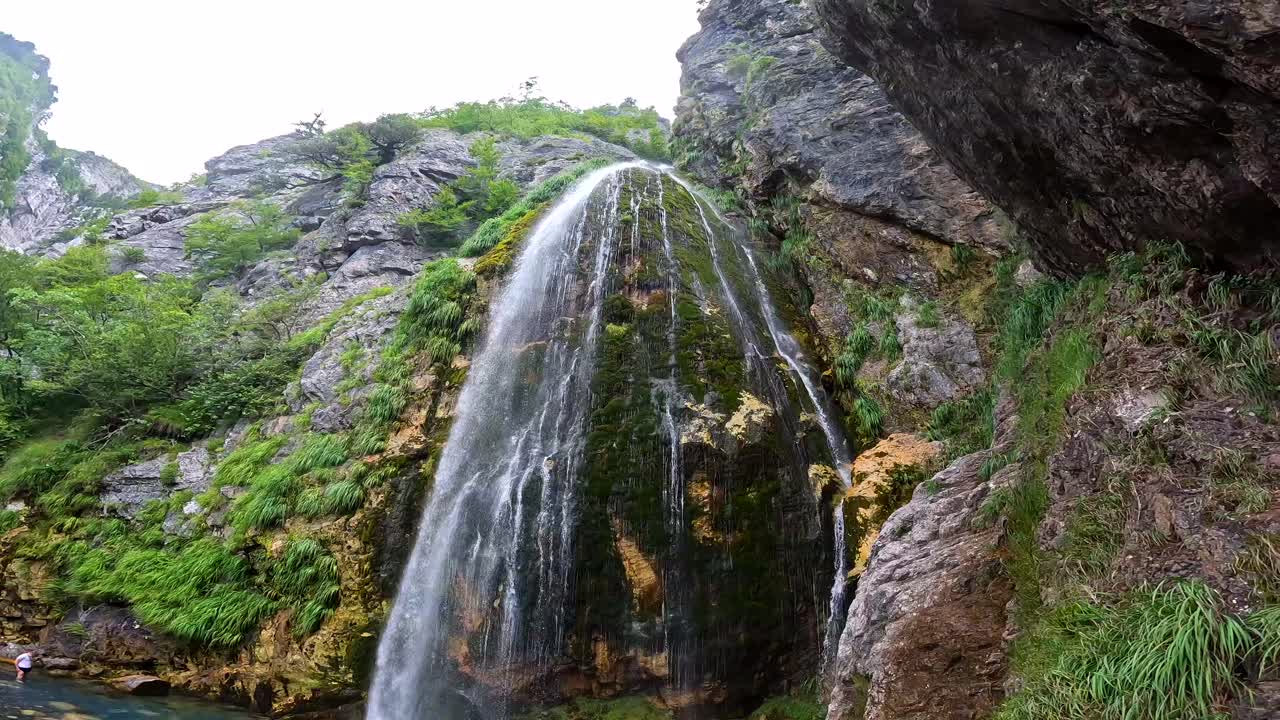 Berrak Havuzlu ve Yemyeşil Bitki Örtüsüne Sahip Pitoresk Şelale