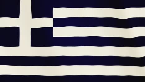 greece flag waving animation. full screen. symbol of the country