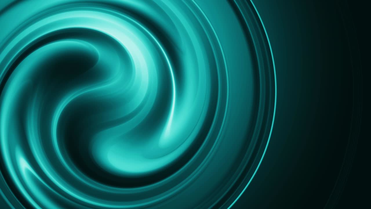 Abstract seamless loop elegant blue green color circle swirl twisted gradient animation design background concept. Futuristic geometric patterns fluid trendy motion background design smooth color.