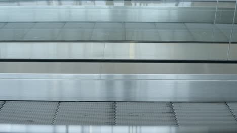 horizontal escalator in airport for faster traveling