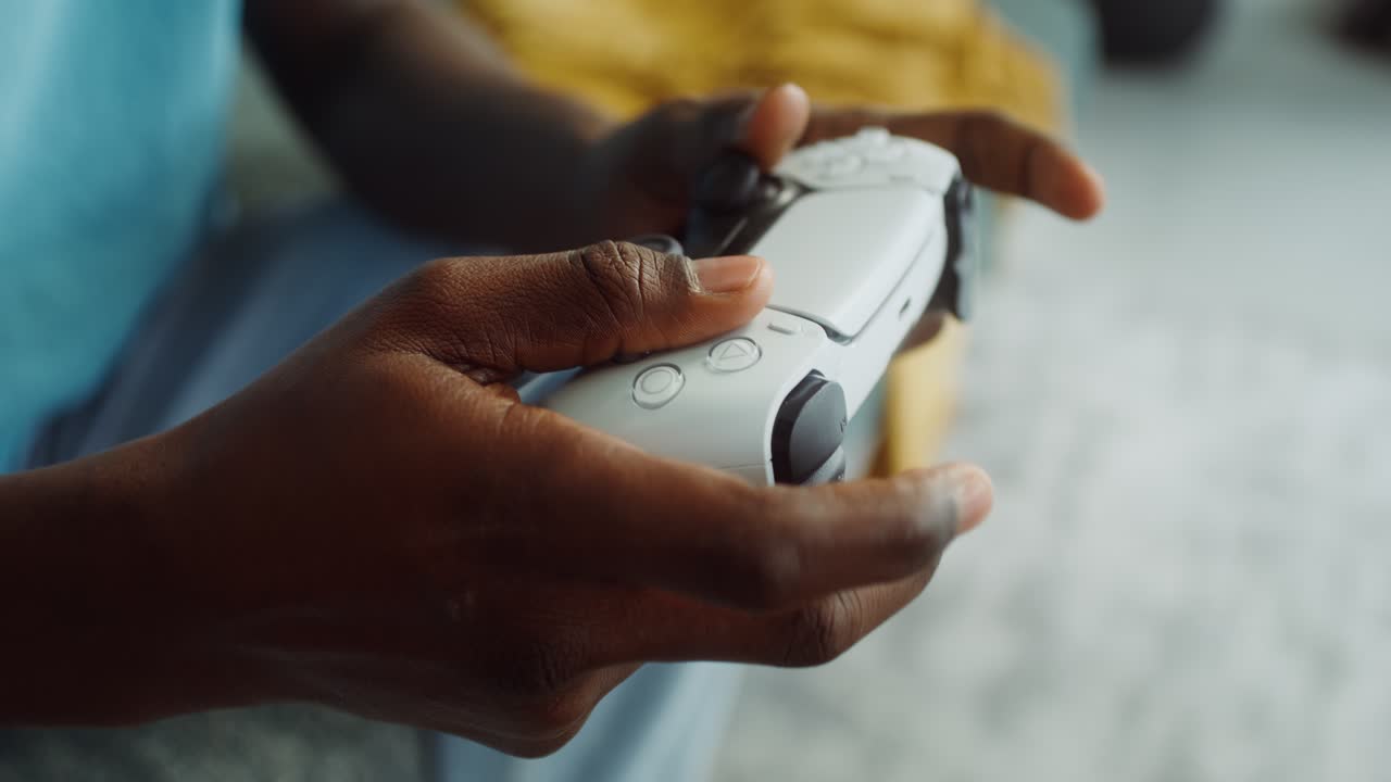 Playing video games with a gamepad