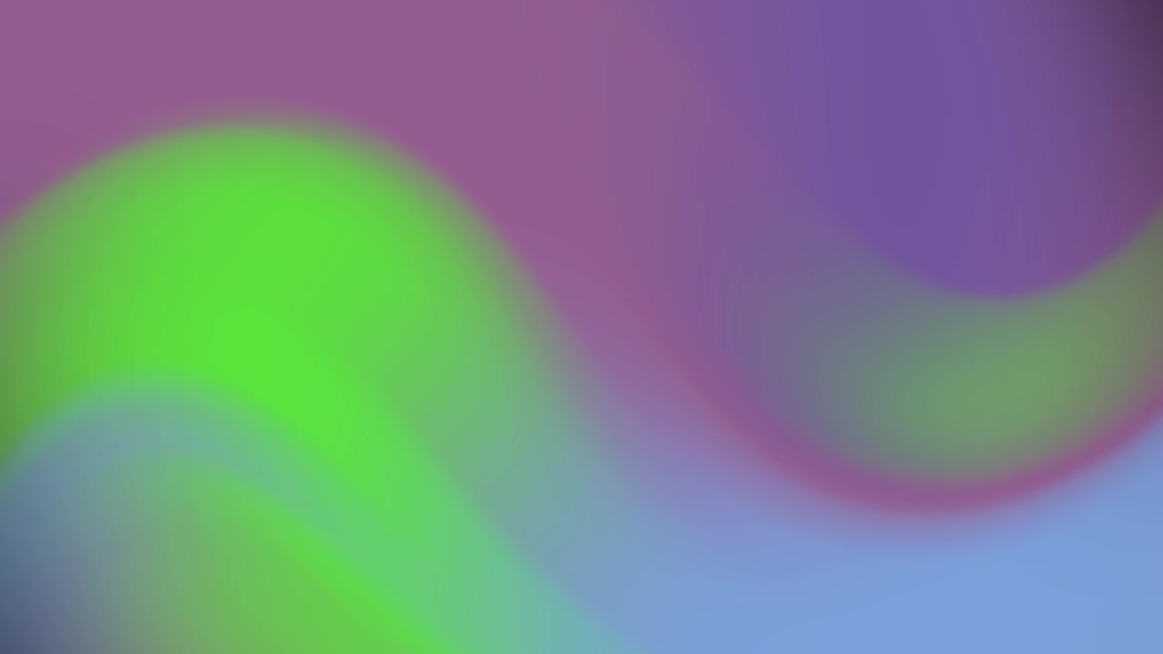 Abstract Flowing Gradient Background with Vibrant Green, Purple, and Blue