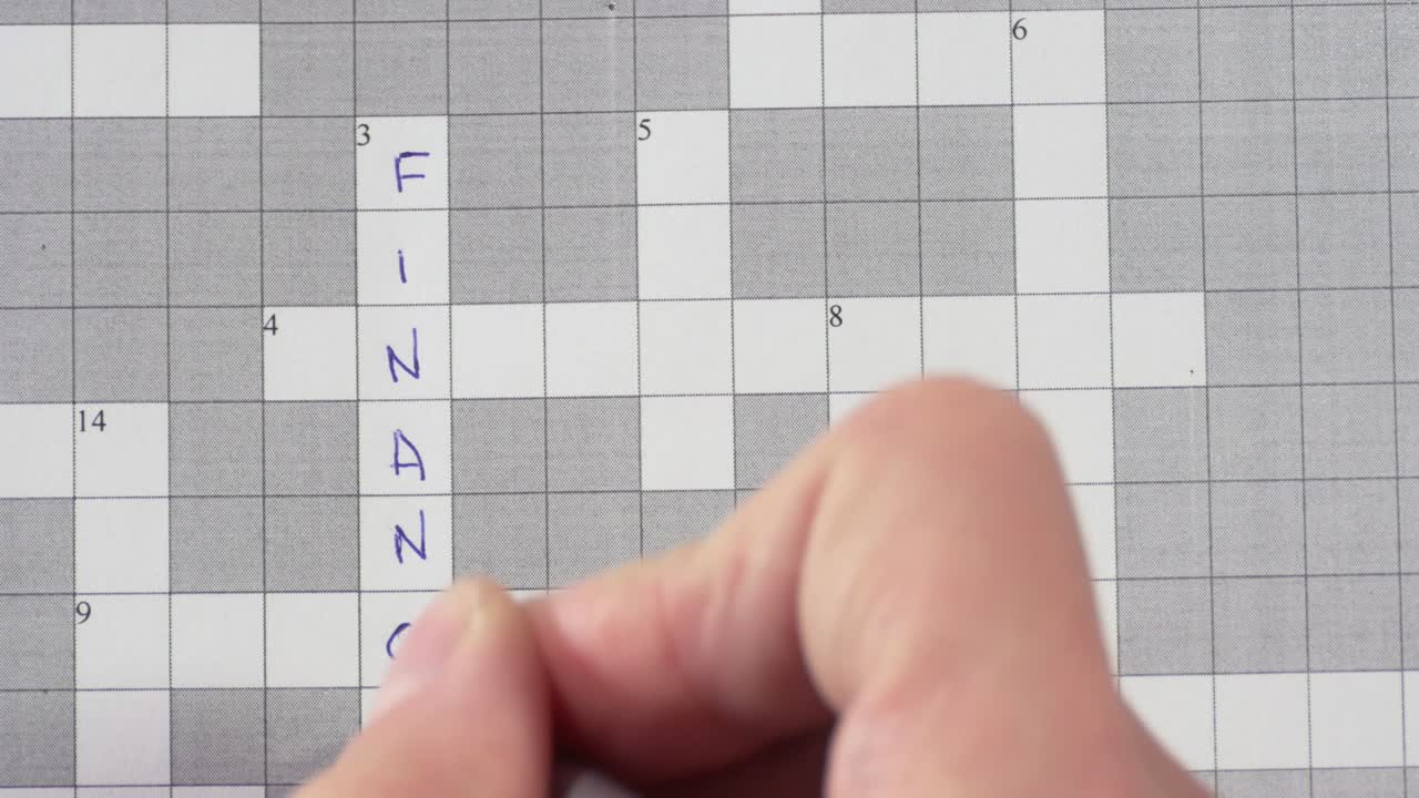 кроссворд со словами финансы, деньги, риск, планирование, инвестирование