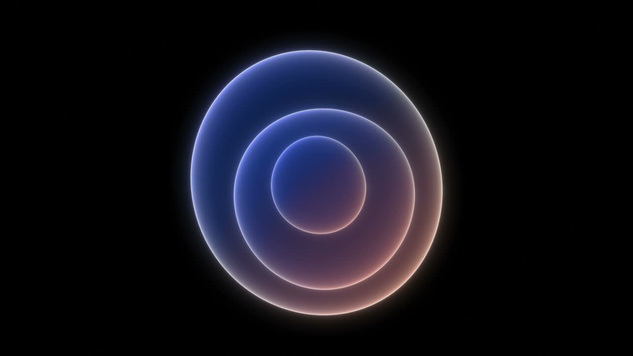 Abstract colored transparent spheres able to loop seamless 4k