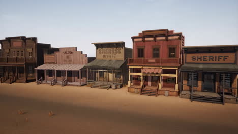 western town scene