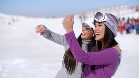 Laughing-young-woman-on-winter-vacation