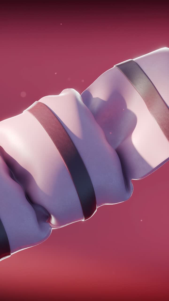 Abstract Pink Fabric with Stripes