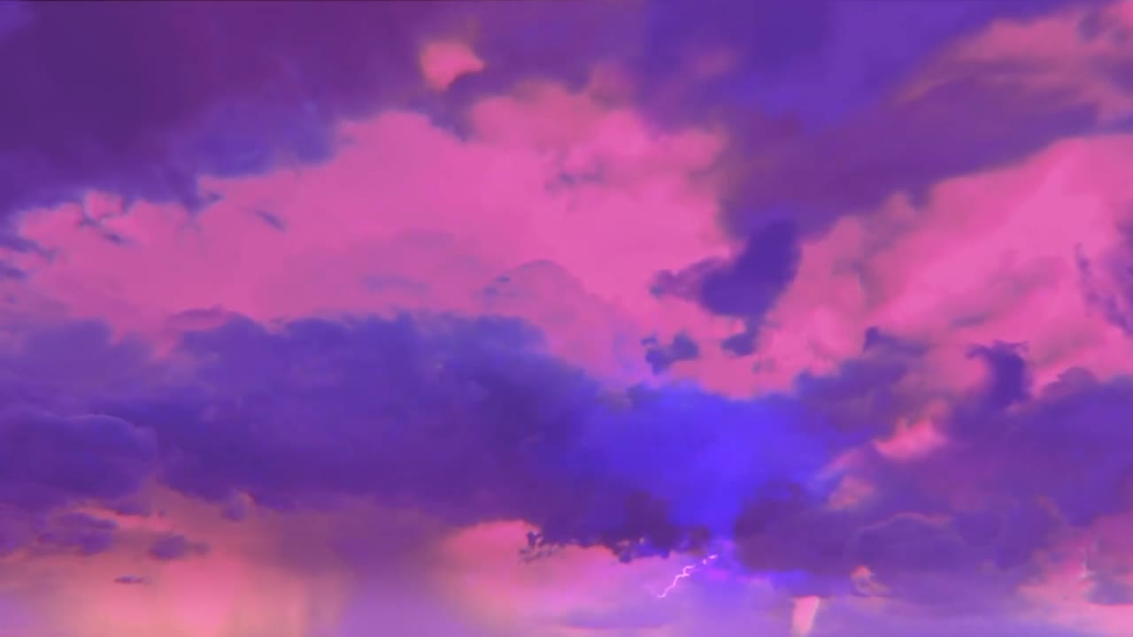 Time-lapse Orange sky style fantasy for background.