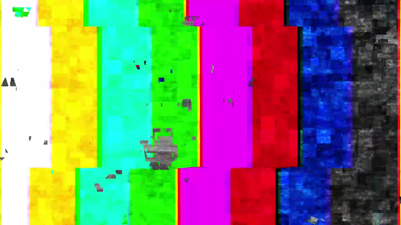 Distortion Retro TV Bar Glitch
