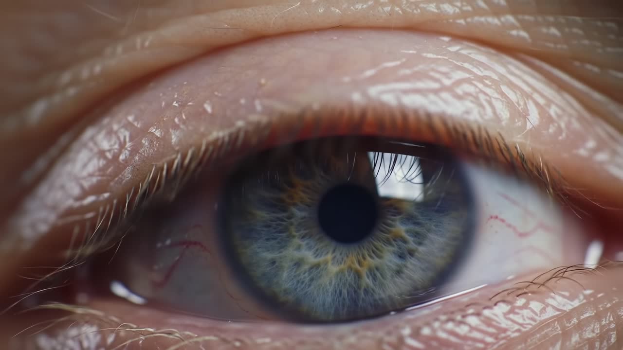 A Close-Up Exploration of the Intricate Details of an Eye, Highlighting the Unique Patterns, Colors, and Textures Found in the Human Iris and Cornea