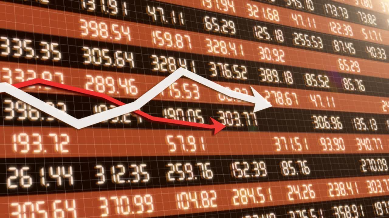 Growing chart with growth exchange indexes of currency energy resource prices
