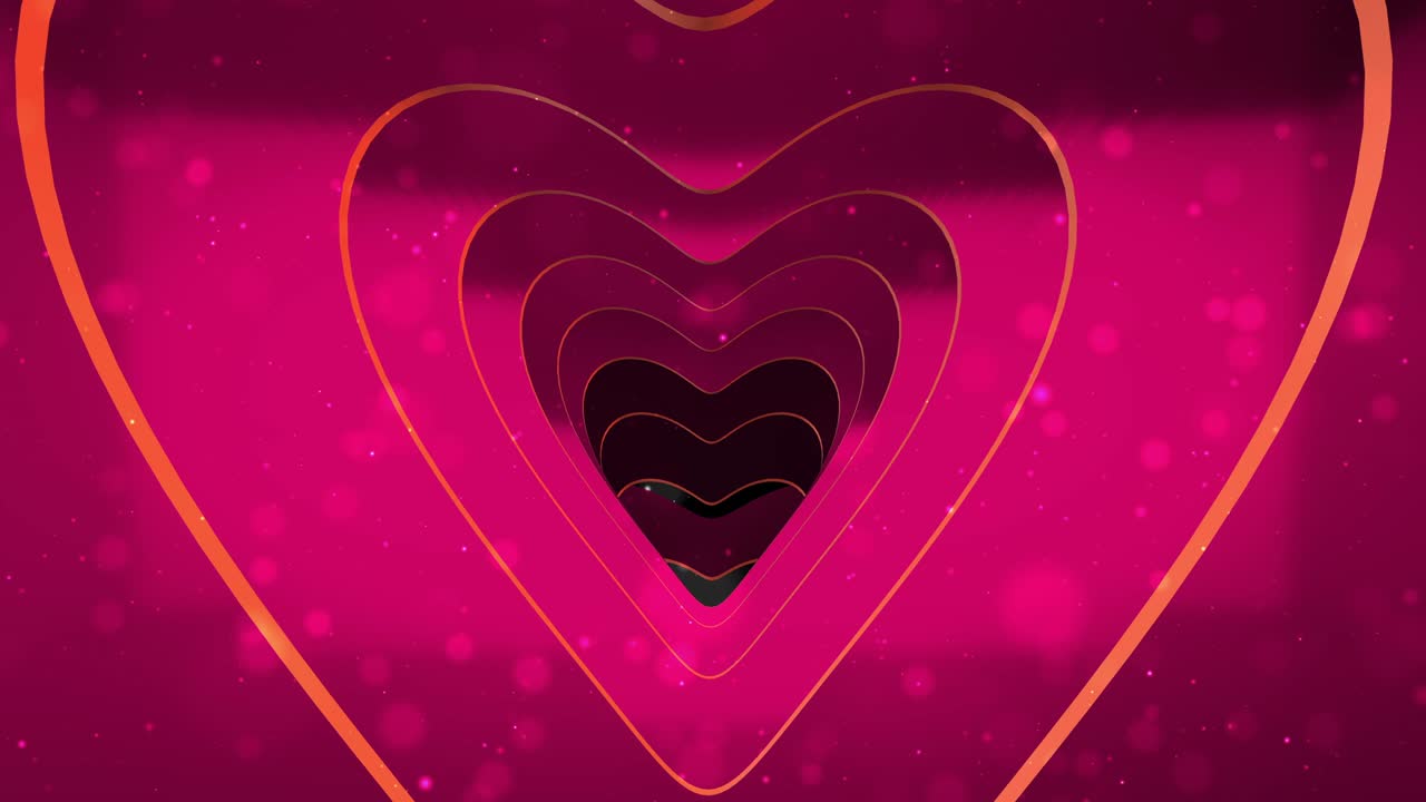 은 심장은 루프를 위한 사랑의 터널입니다.