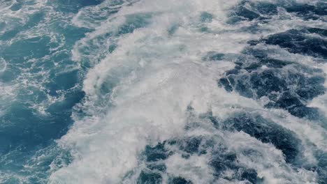 vessel backwash as seen from an upper dock