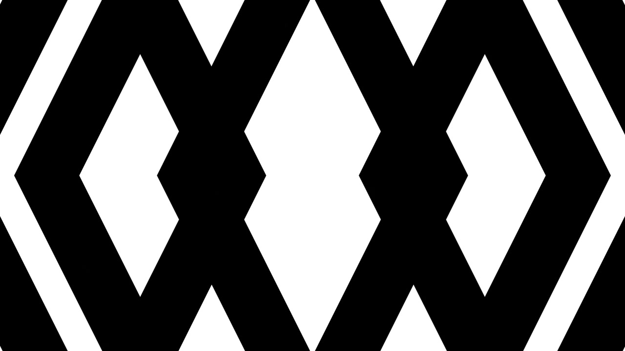 Sømløs abstrakt geometrisk sort-hvid mønsteranimation i loop