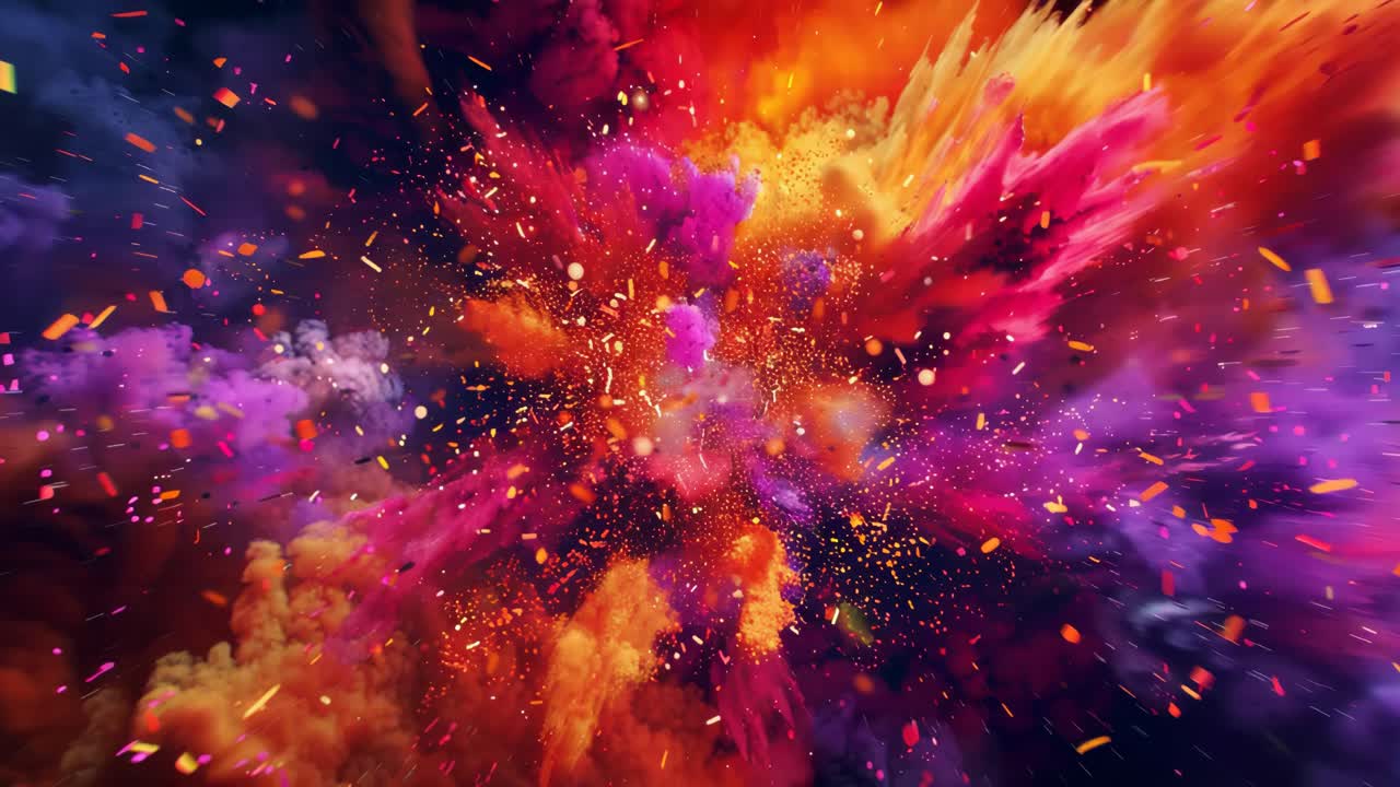 explosión abstracta de colores