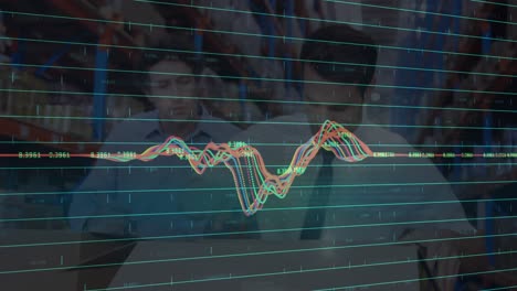 Animación-Del-Procesamiento-De-Datos-Financieros-Sobre-Diversos-Empresarios-En-El-Almacén