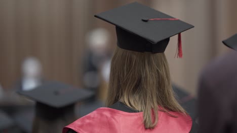 young girl is graduated from the uni