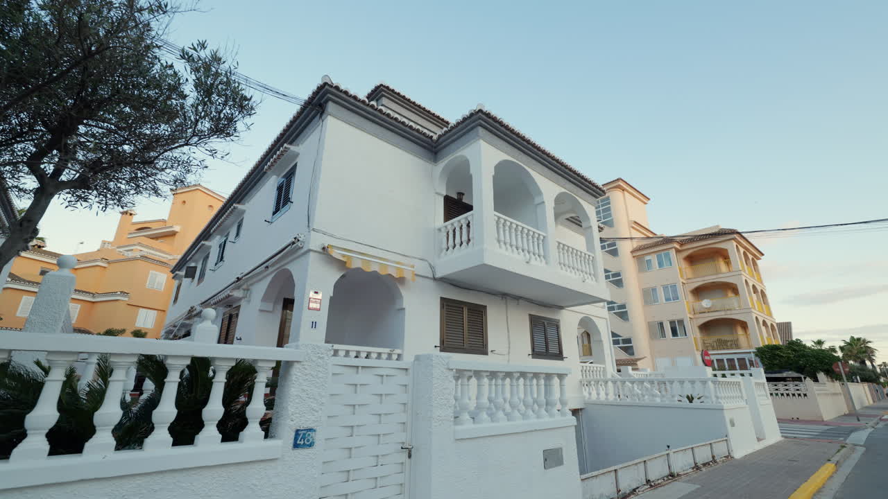 Exterior view of residential buildings