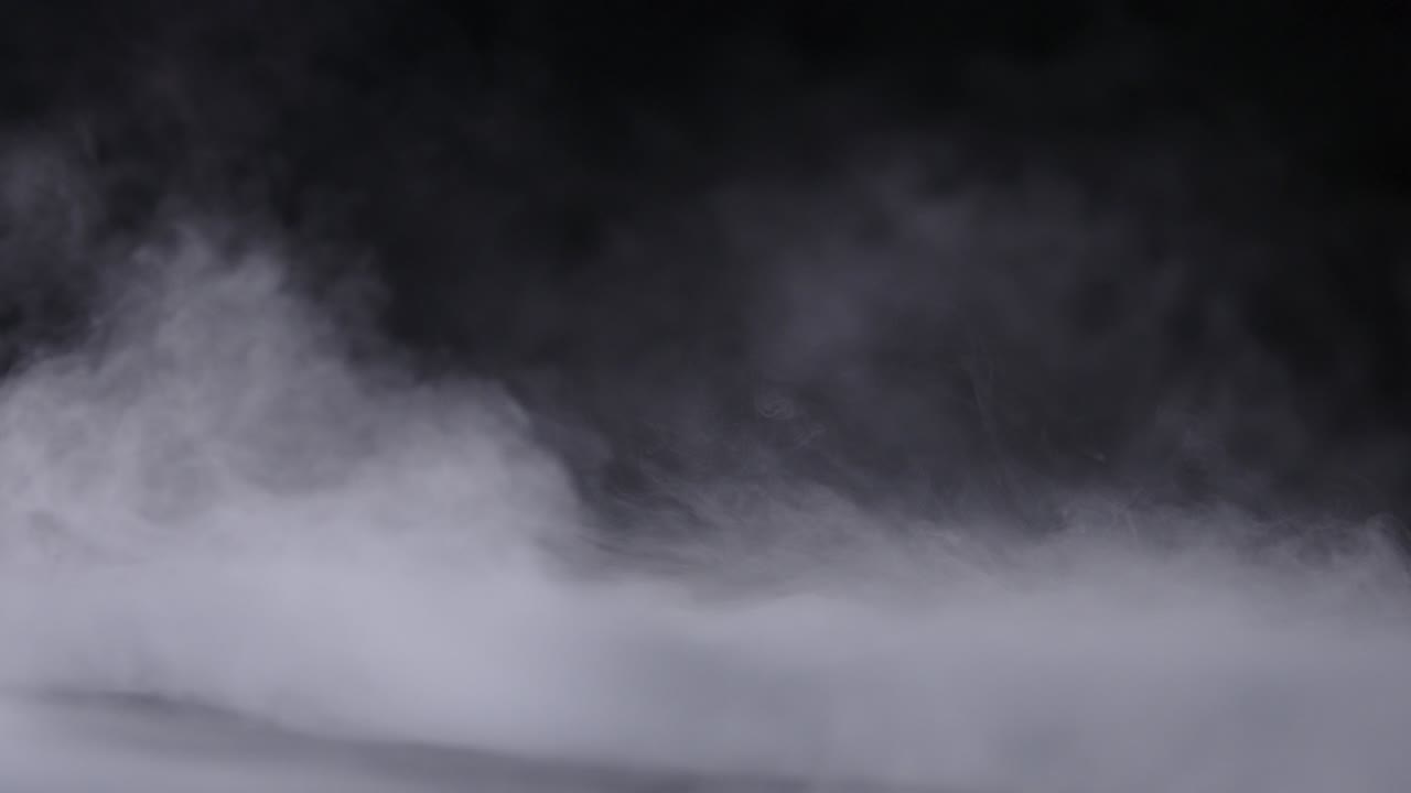 현실적인 건조 얼음 연기 구름 안개