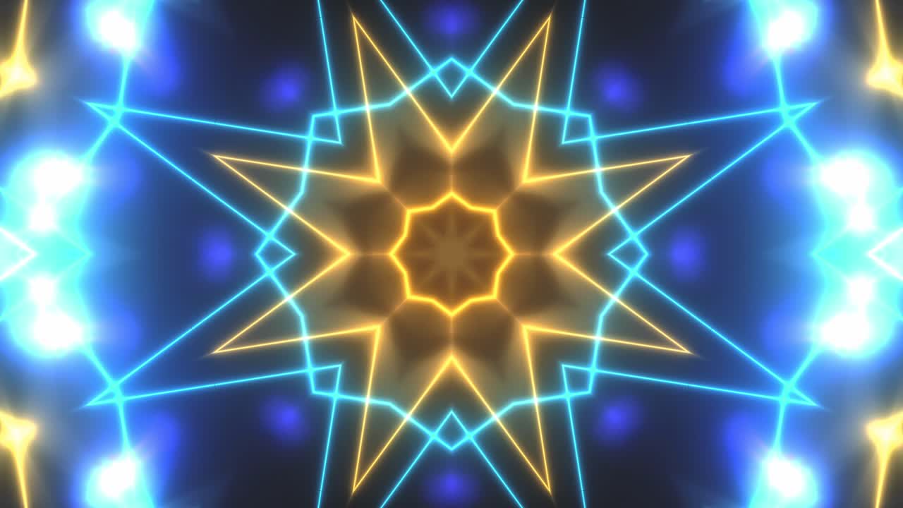 patrón geométrico de neón abstracto