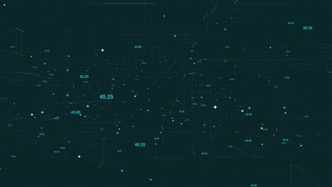 cyberspace big data digital business hi tech matrix tunnel binary code encrypted nodes technology