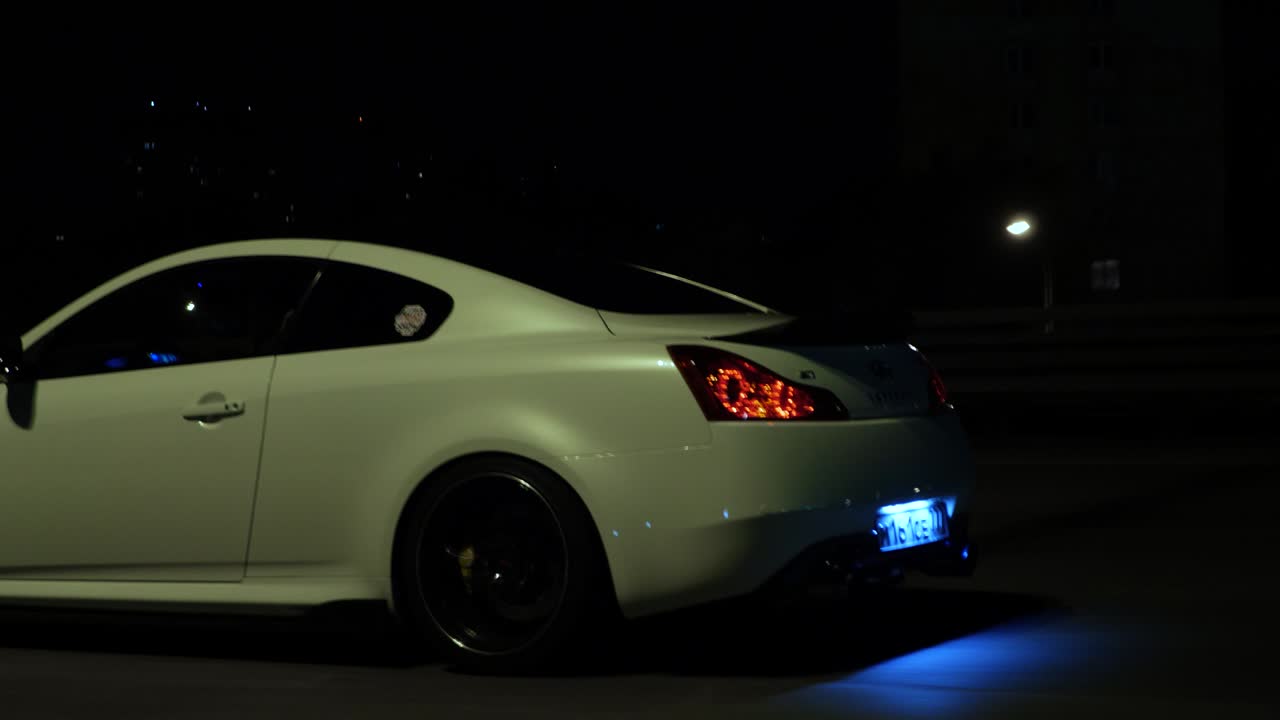 Infiniti G37 at night