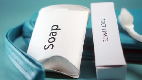 travel soap and toothpaste kit