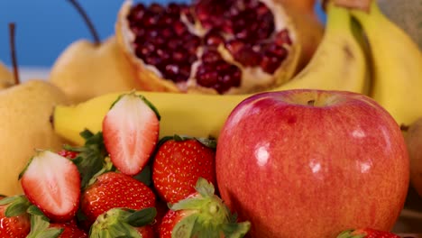 vibrant fruits arranged in a colorful display