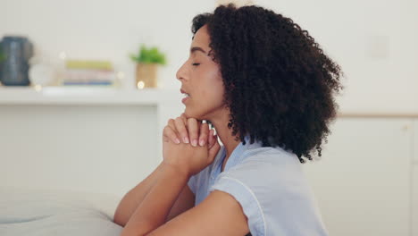 esperanza, noche y orar con la mujer negra