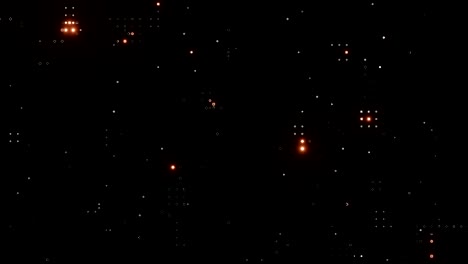 fondo digital con puntos tecnológicos. llamaradas brillantes