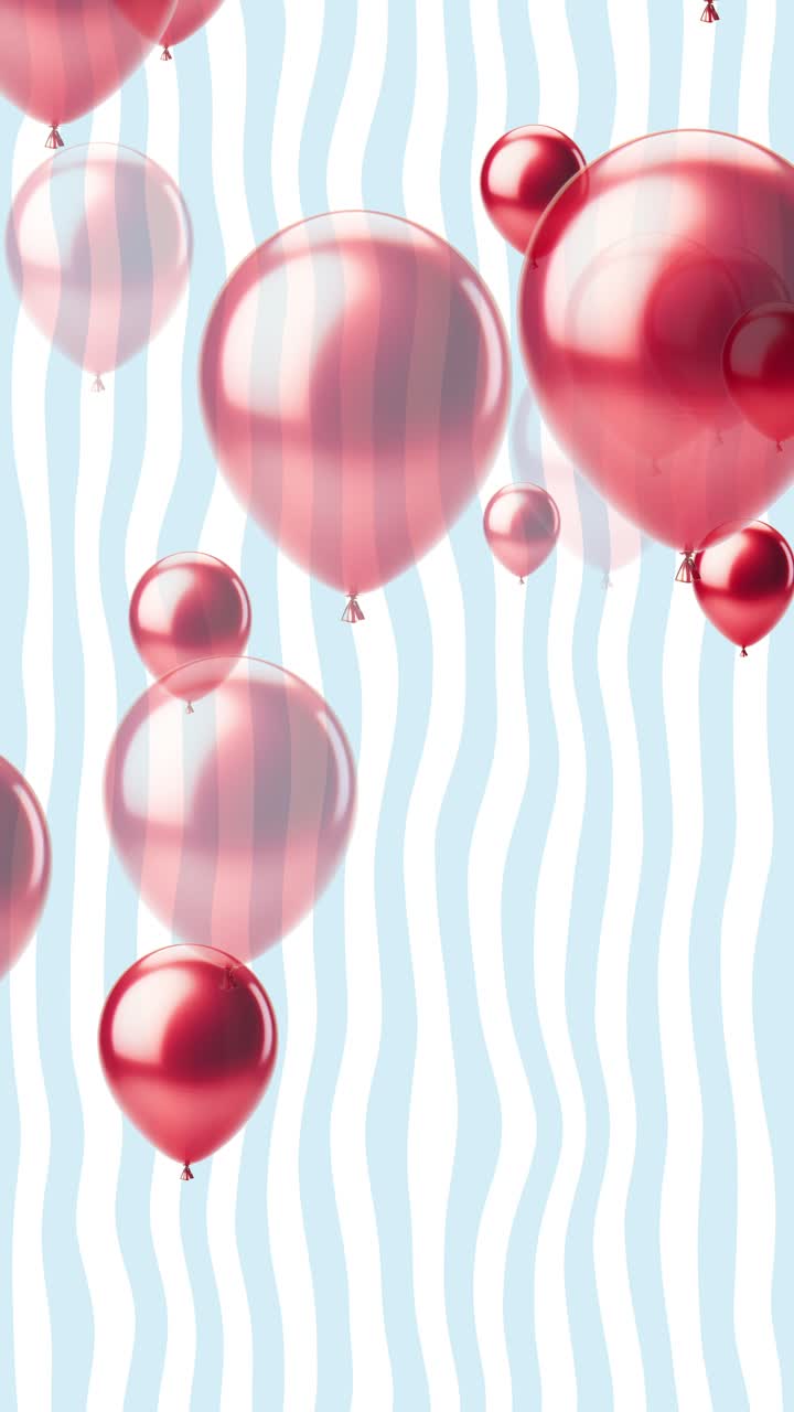Palloncini colorati e sfere lucide per una festa di compleanno festosa.