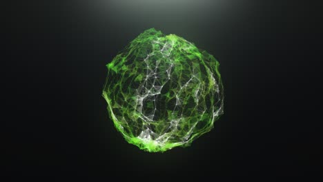 esfera verde abstracta