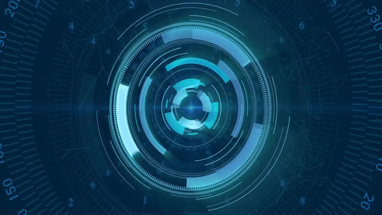 Small bright point appearing, central HUD target expanding, rotating, aligning to form stable lock