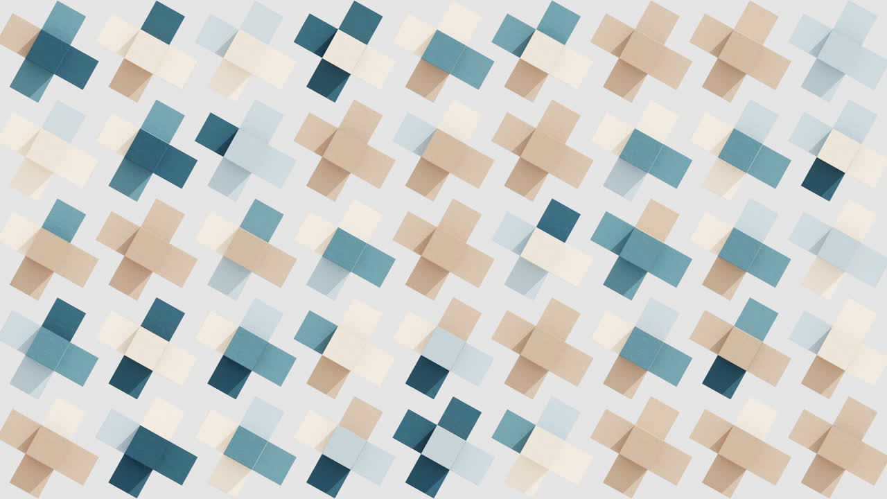 patrón geométrico abstracto con cuadrados y cruces