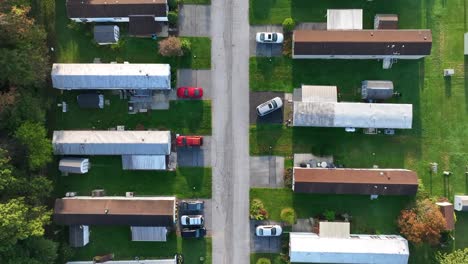 mobile home trailer park in usa