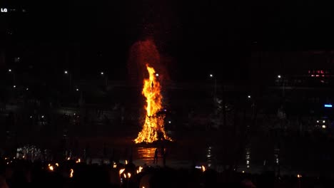 burning the cross in big square in addis ababa they call it meskel
