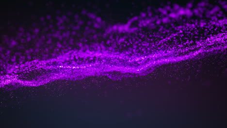 animation of glowing purple particles