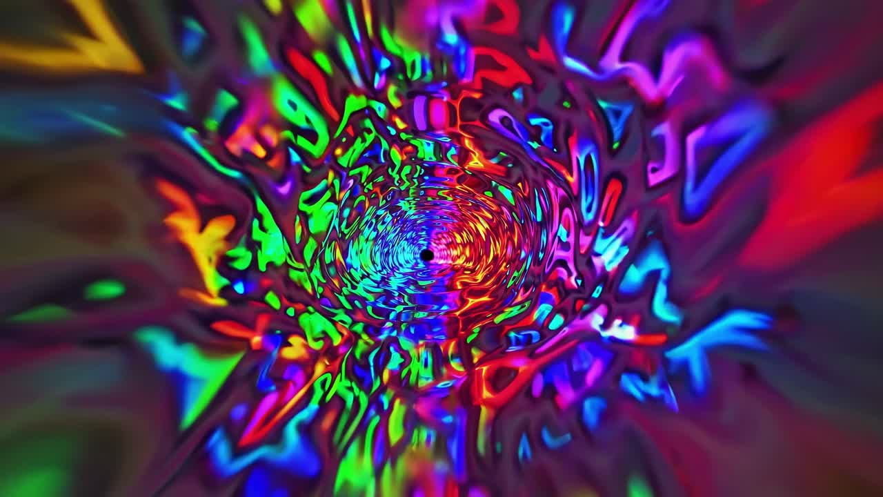 túnel psicodélico abstracto
