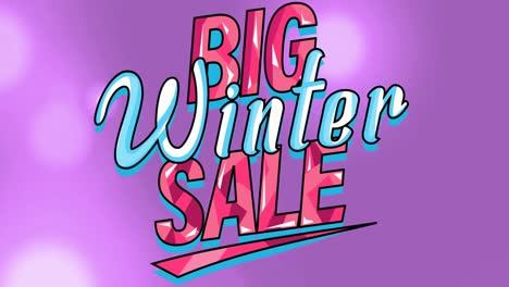 Animation-of-big-winter-sale-text-on-purple-background